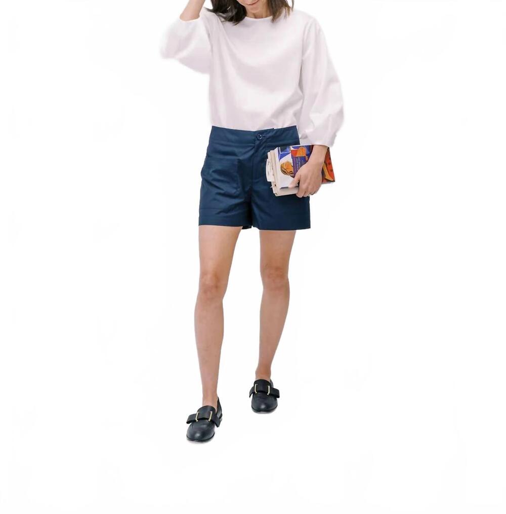 NEW FIELD TRIP balloon sleeve shirt in white